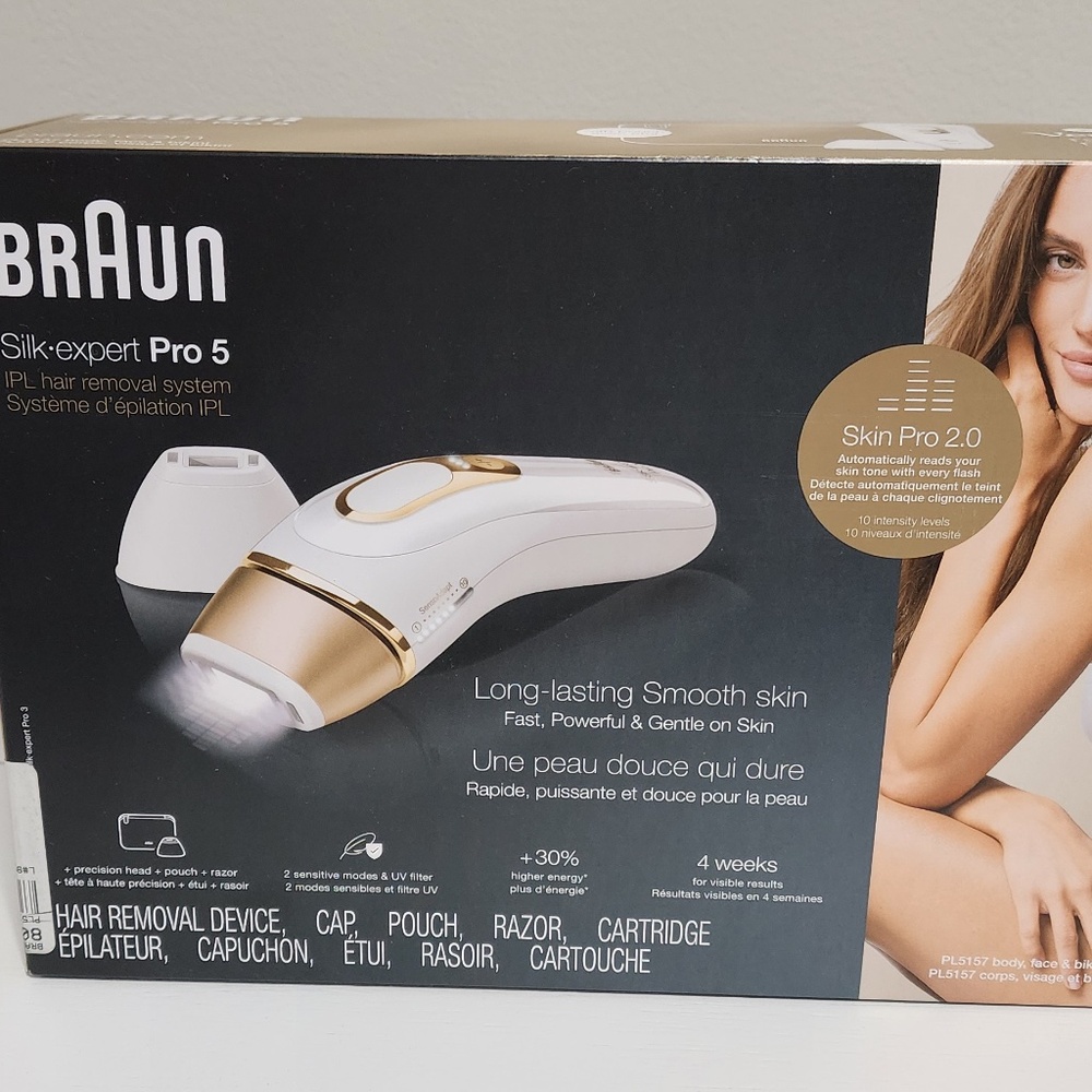 Braun Silk-expert PRO 5 Laser Hair Removal Device - NEW